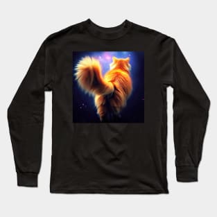 Cat Walking In Space Long Sleeve T-Shirt